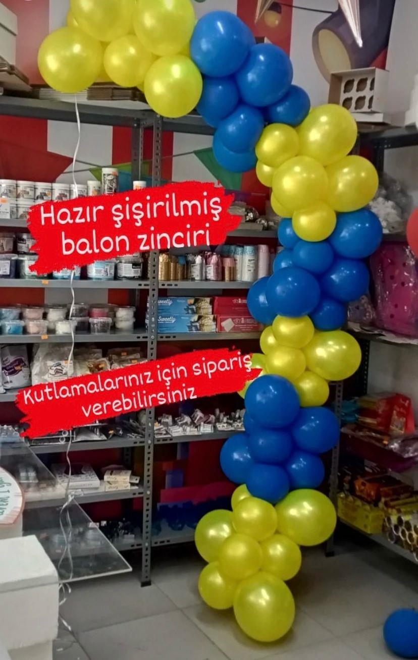 Hazır şişirilmiş balon zinciri