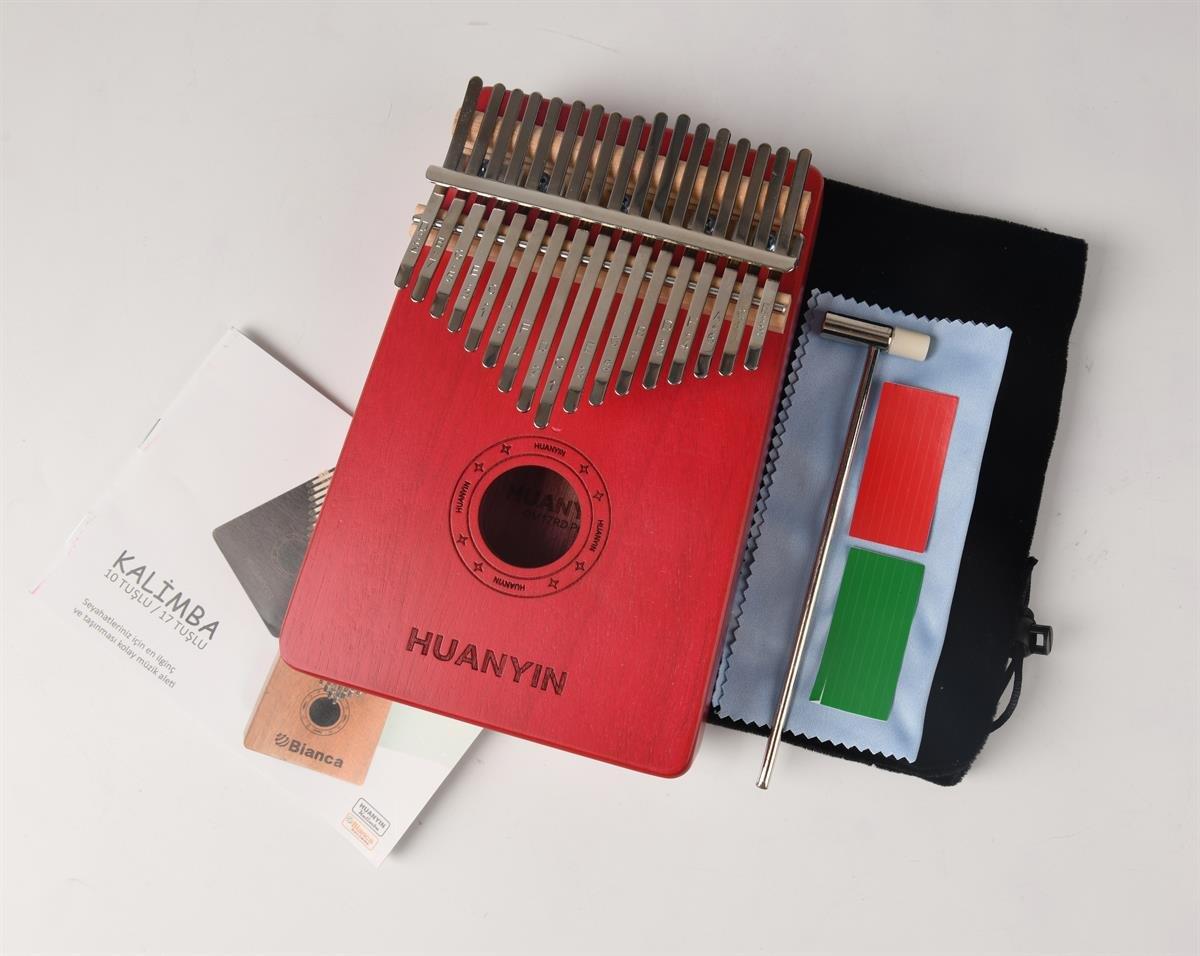 Huanyin Color Edition OM17 Pro Kalimba - Türkçe Kılavuz - KIRMIZI