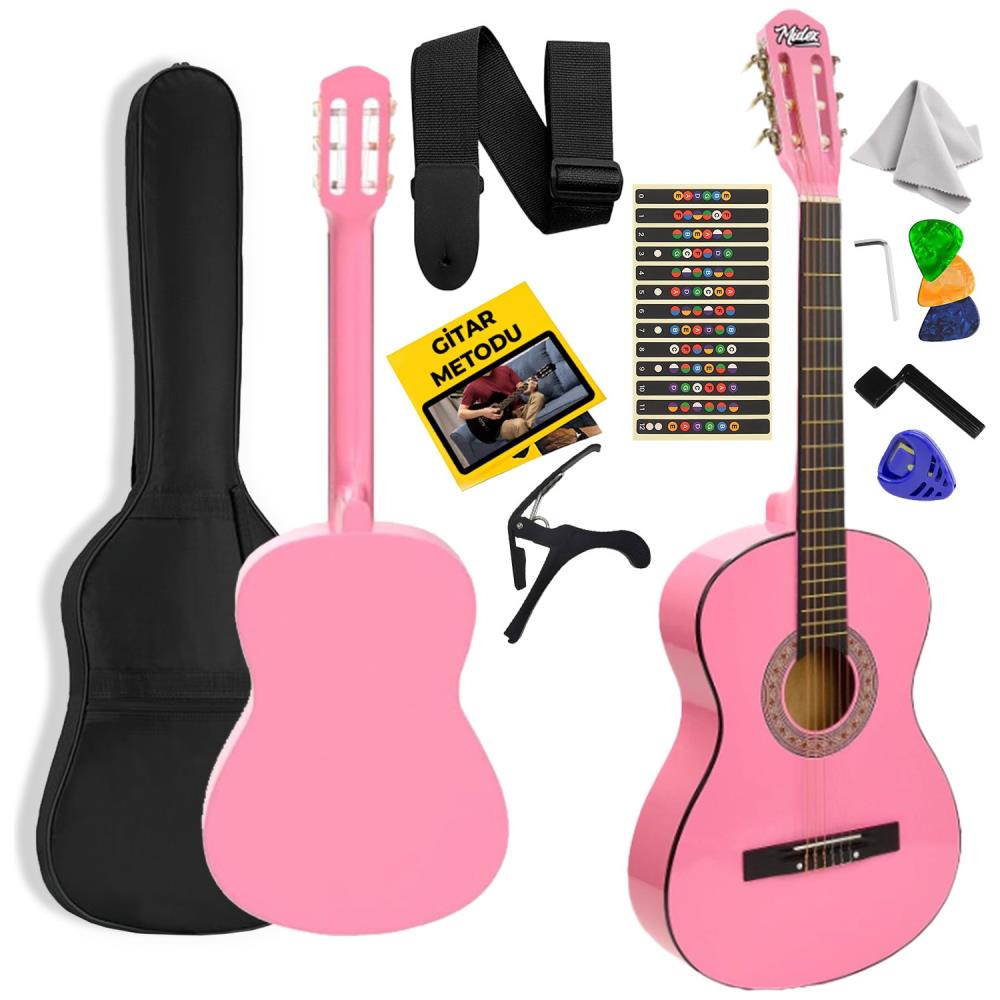 Midex CG-270PK Klasik Gitar 4/4 Yetişkin Boy Sap Ayarlı Full Set