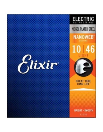 Elixir 12052 Nanoweb Elektro Gitar Teli (10-46)